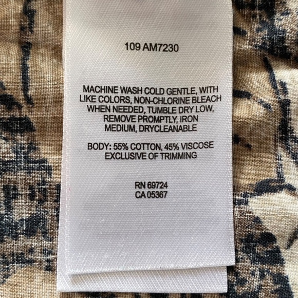 BUY 2 ITEMS GET 1 FREE - Columbia Brown Tropical Short Sleeve Shirt Sz XL - Picture 5 of 5